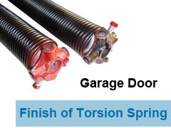 Avaliable Finish for Garage Door Torsion Springs